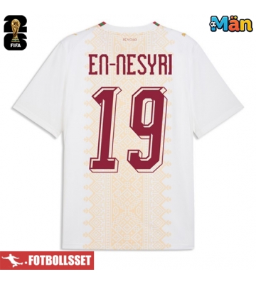 Marocko Youssef En-Nesyri #19 Bortatröja VM 2026 Kortärmad